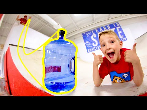 Father & Son GIGANTIC BOTTLE FLIPS / Epic Trick Shots!