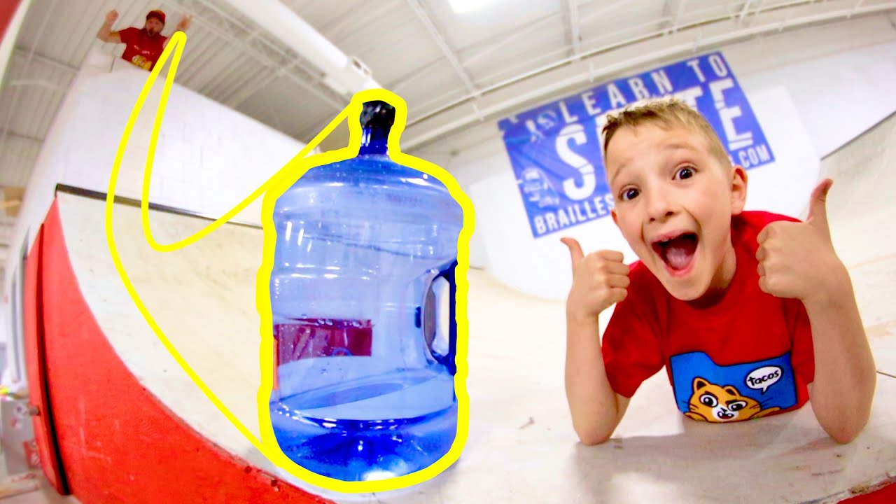 Father & Son GIGANTIC BOTTLE FLIPS / Epic Trick Shots! - YouTube