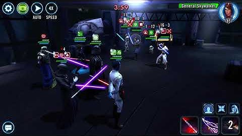 Vader vs GL Rey with GAS  SWGOH