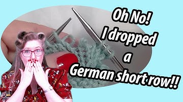 Fix Your Dropped German Short Row Stitch in Seconds!