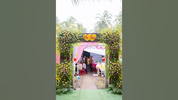 Cổng cưới lá dừa cực đẹp. Liên hệ đặt cổng: 0352780855 #wedding