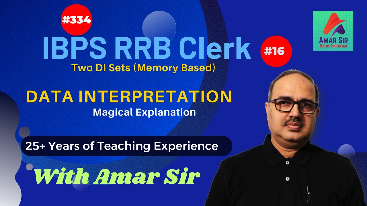 Data Interpretation Tricks | IBPS RRB Clerk 2023 (Memory Based) Two DI ...