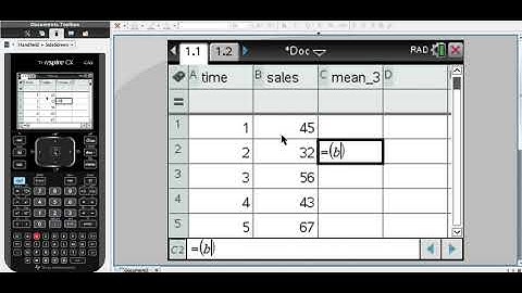Mean Smoothing on TiNspire