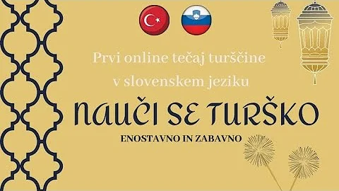 NAUČI SE TURŠKO - Online tečaj