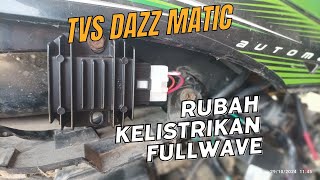 RUBAH FULLWAVE MATIC TVS DAZZ (MOTOR INDIA) #tvs #tutorial