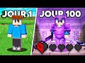 Jai survcu 100 jours avec un demi cur sur minecraft hardcore