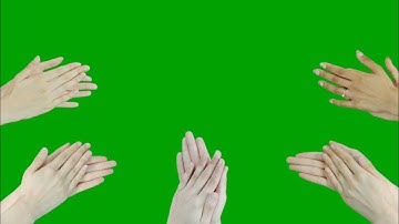clapping hands with 22 different Angles green screen animations effects HD || chroma key clap effect