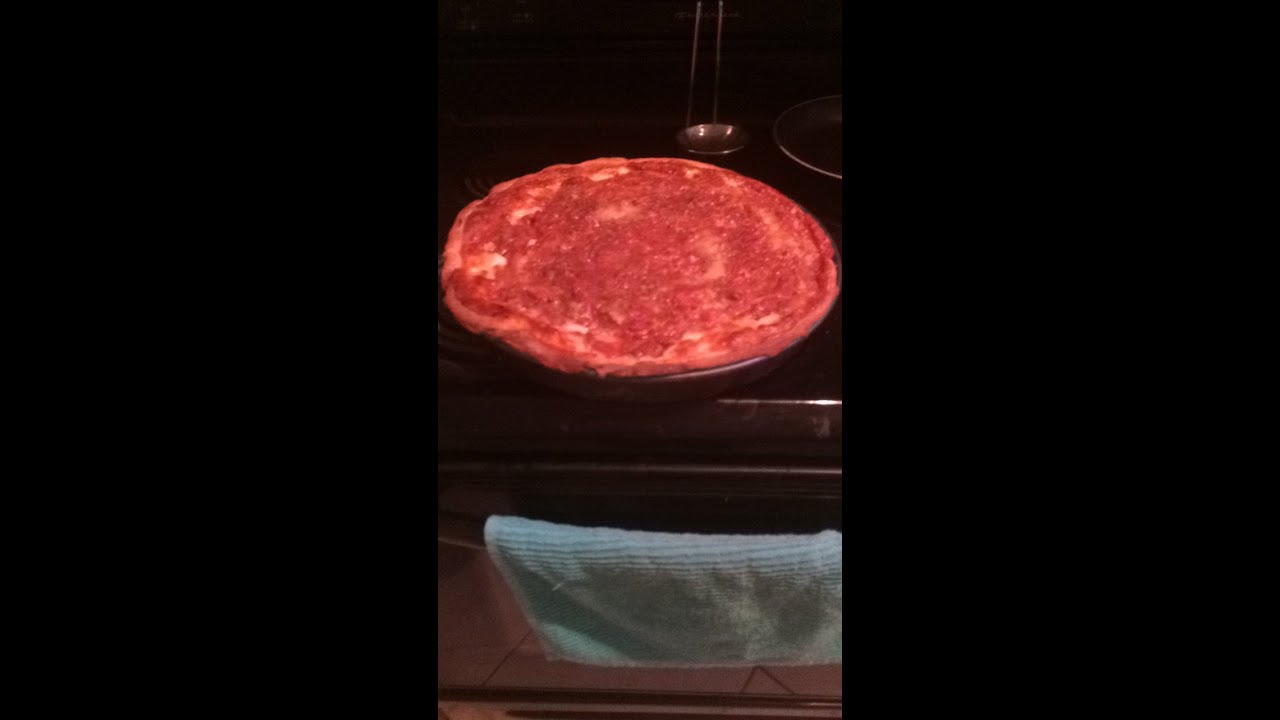 home made chicago deep dish pizza..I'll make another video..you will see why..
