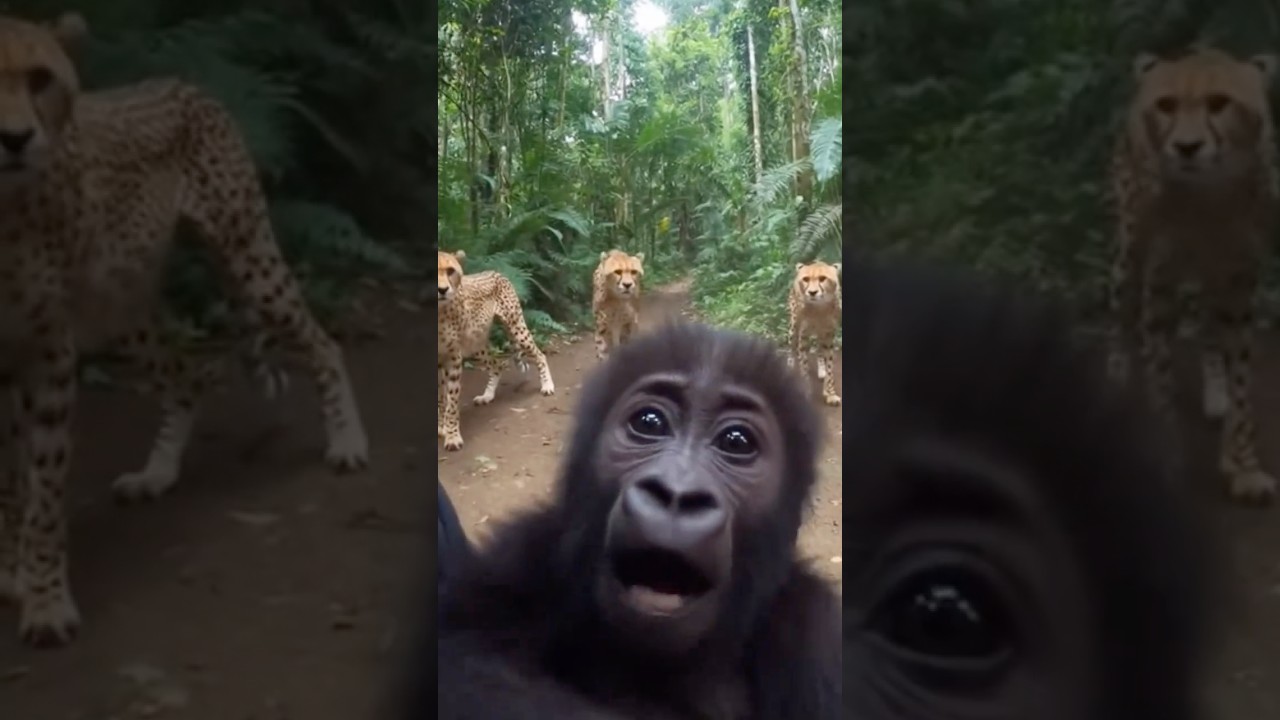 He Was Just a Baby… Alone in the Jungle 🦍