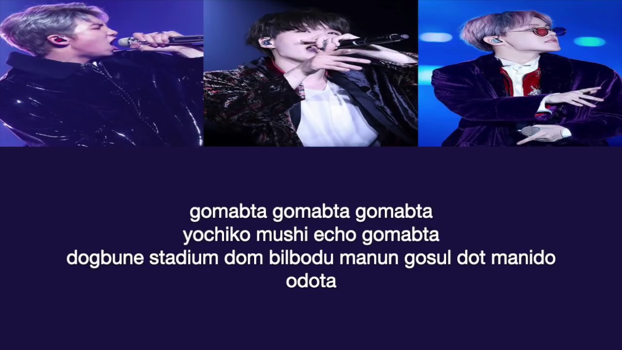 bts rm suga j jope ddaeng letra facil facil pronunciacion