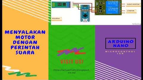 Starter Motor Arduino Dengan Perintah Suara Melalui Smartphone