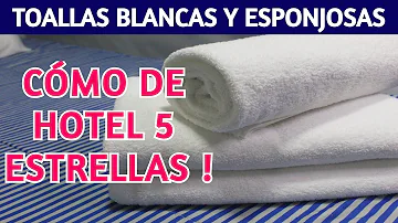 ¿Cómo mantienen los hoteles sus toallas blancas?