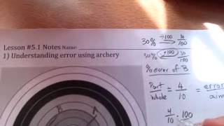 Mr. Yoshii's Percent Video Lesson 5 (part 1 of 4) Percent Error