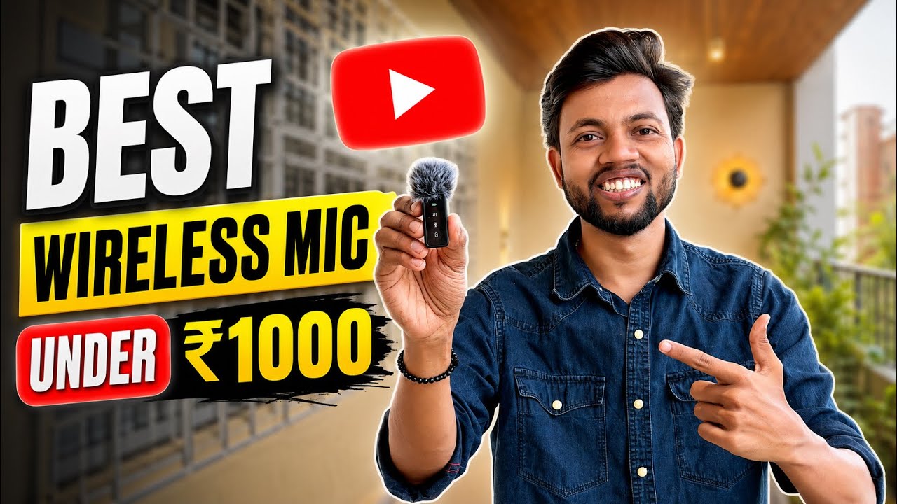Best Wireless Mic For Youtube Video | Under ₹1000 😍🔥 Mic For Android & IPhone📱 