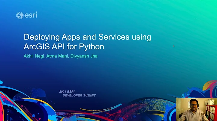 Deploying Apps and Services with ArcGIS API for Python