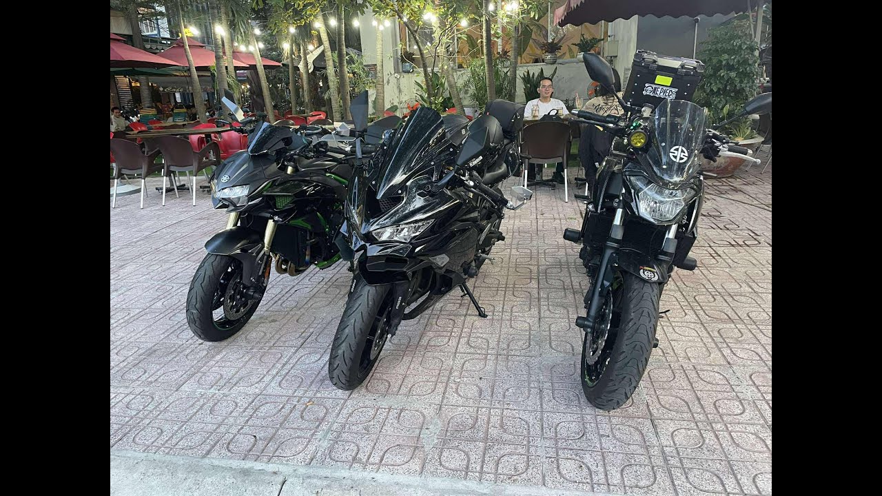 Ride cùng ZX4R - Gặp khủng long ZH2 super charged