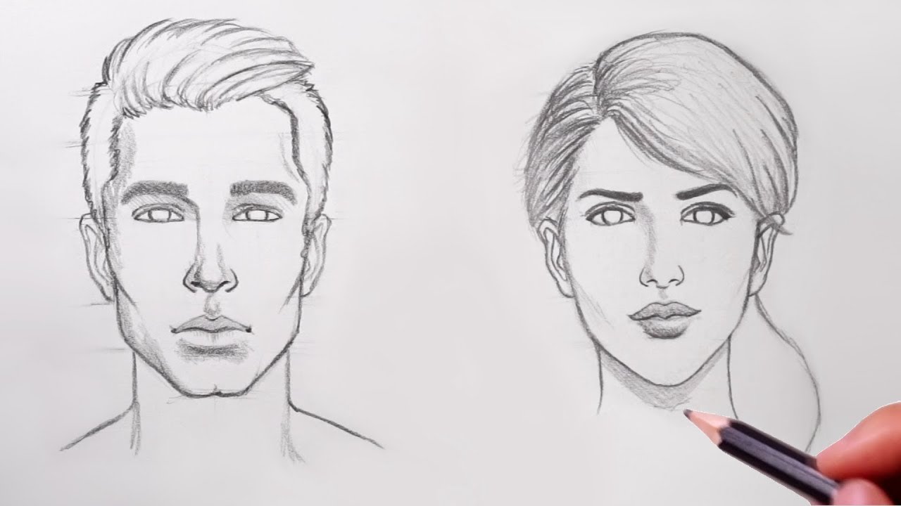 How To Draw A Male Face Step By Step