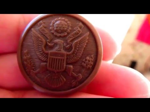 More Unique Old Military Buttons-Auction Find #60