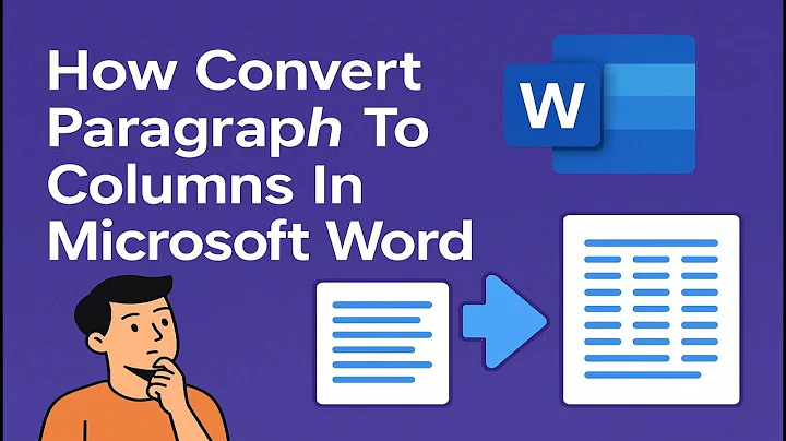 How To Convert Paragraph To Columns In Microsoft Word | Split Text Into Two Columns In Word