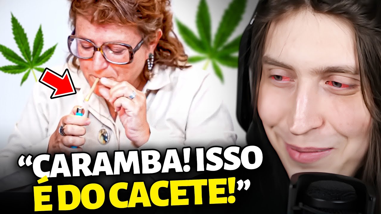 Idosas fumam m4conha pela primeira vez - Felca reage
