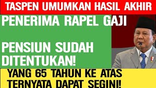 🔴 DIPUTUSKAN! Penerima Rapel Gaji Pensiunan November 2025 ‼️ Usia 65+ Hanya Dapat Segini?