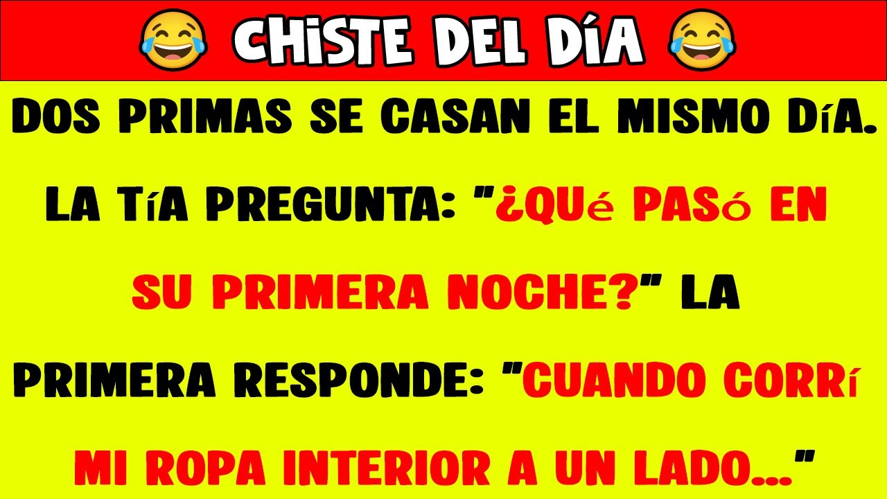 🤣 Chiste del Día | Dos Primas en la Noche de Bodas 😂 | Chistes Graciosos 2025