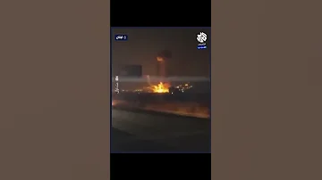 اللحظات الأولى للغارات الإسرائيلية قرب بلدة النبي شيت في منطقة البقاع الأوسط 