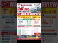 BYD EV Car Manufacturing Job Interview 2nd May 2026