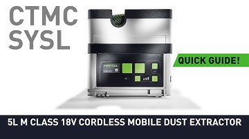 CTMC SYSI 5l M Class 18V Cordless Mobile Dust Extractor