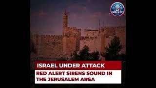 ISRAEL UNDER ATTACKRED ALERT SIRENS SOUND IN THE JERUSALEM AREA