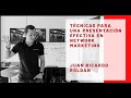 Técnicas para una presentación efectiva en Network Marketing - Juan Ricardo Roldán
