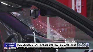 Police shoot at arrest suspected car thief in Munster