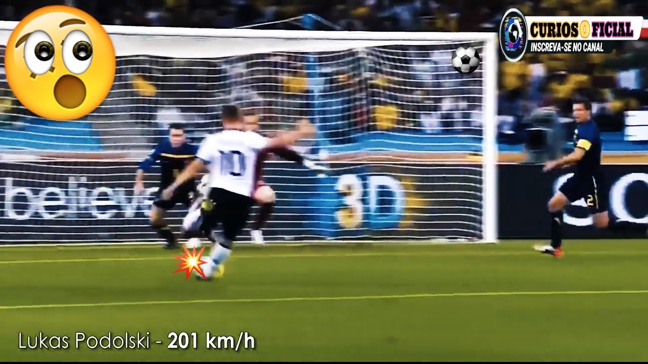 0S 10 JOGADORES COM CHUTE MAIS FORTES DO FUTEBOL MUNDIAL YouTube