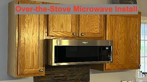 Over the Range Microwave Install: Whirlpool Low-Profile