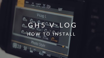 How to install V-LOG on the GH5
