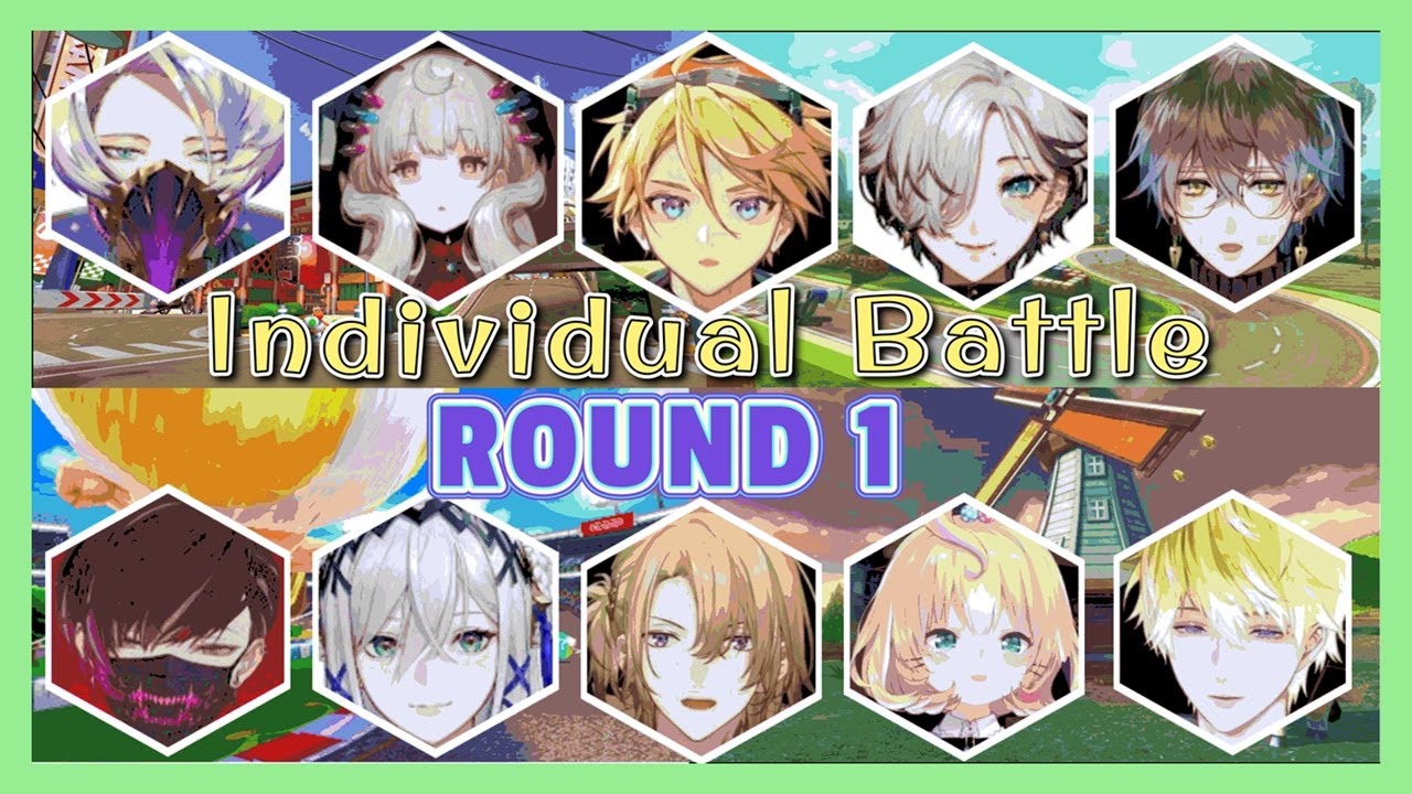 【#NIJIEN_MKBattle】NIJISANJI EN MARIO KART Special Battle - Individual Battle (ROUND 1)