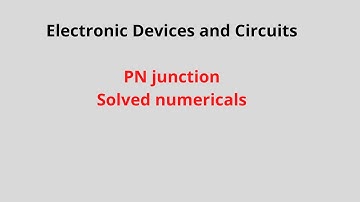 EDC -PN Junction numericals #xploreedu2teach#pnjunction