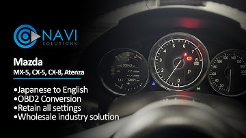 Mazda Japanese to English Dash Instrument Cluster Conversion OBD2, MX-5 , CX-5, CX-8, Atenza