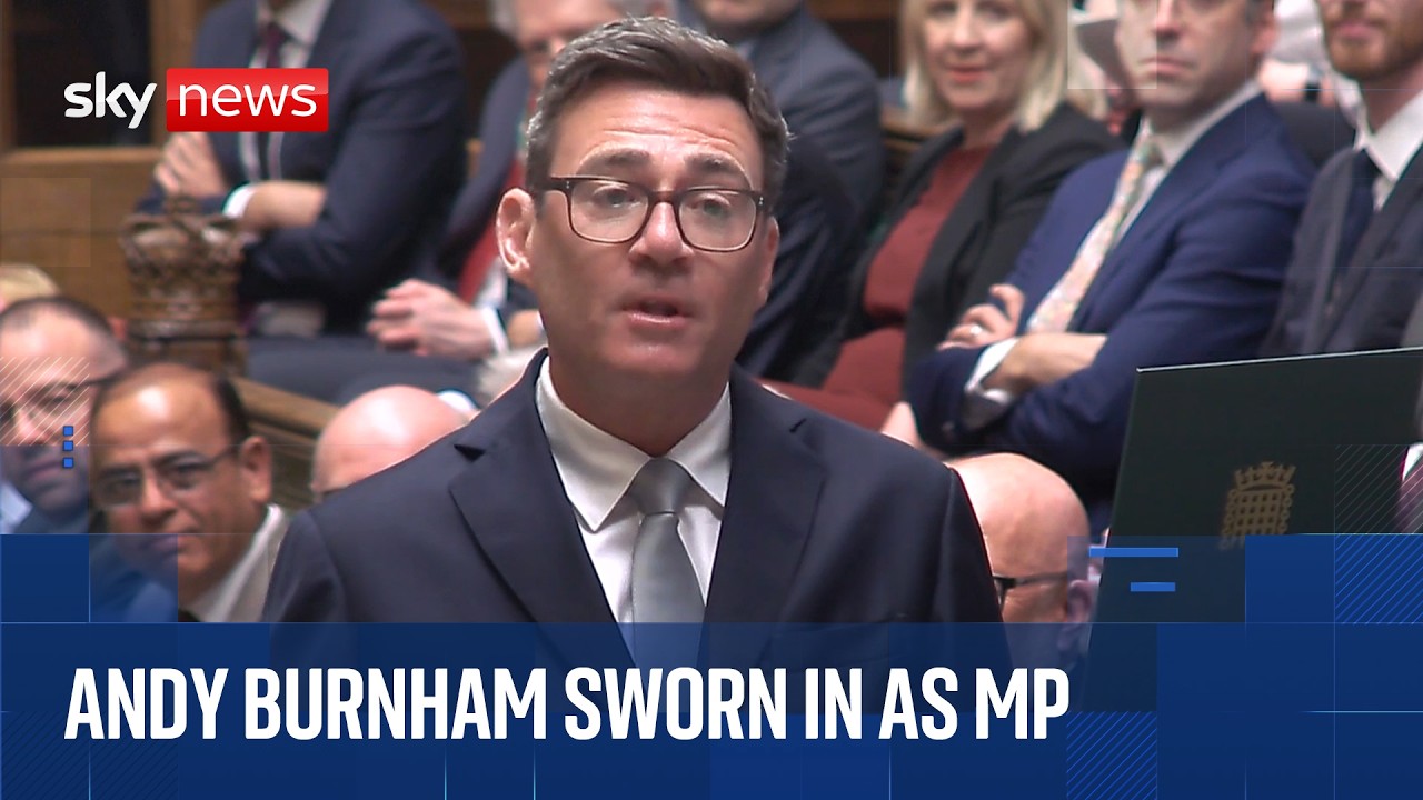 Andy Burnham sworn in as MP after Makerfield by-election victory