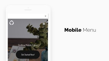 Gridbox Mobile Editor - Customize Mobile Menu