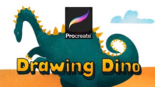 Procreate speed drawing. Dino 2