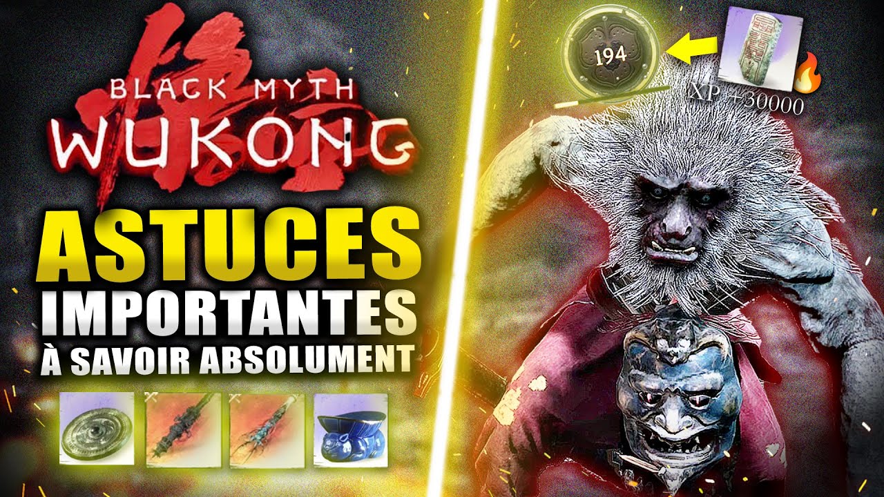 Black Myth Wukong : 5 ASTUCES que J'aurai Aimé SAVOIR AVANT ! (MEILLEUR FARM XP)