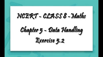 NCERT- CLASS VIII - MATHS Exercise 5.2 (Data Handling - Pie Chart) by Hema Thakker