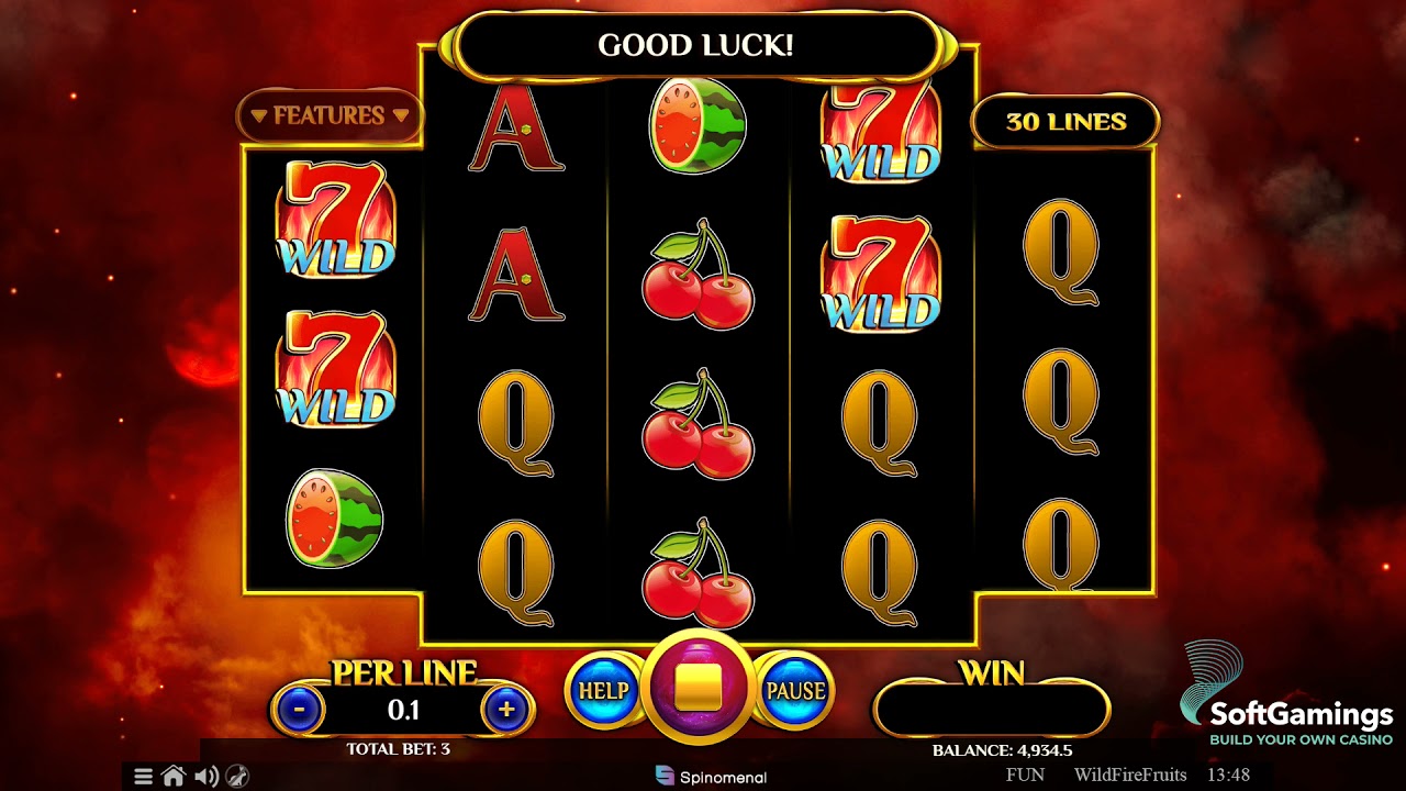 Spinomenal - Wildfire Fruits - Gameplay Demo