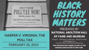 Harper v. Virginia: The Poll Tax (1966)