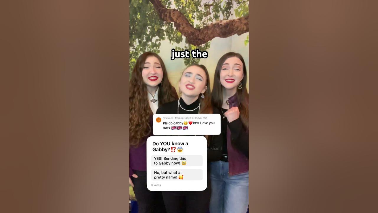Gabby Name Song In English! 🇬🇧🇩🇪🇮🇳 K3 Sisters #shorts #uk #germany #india #english #song #fyp