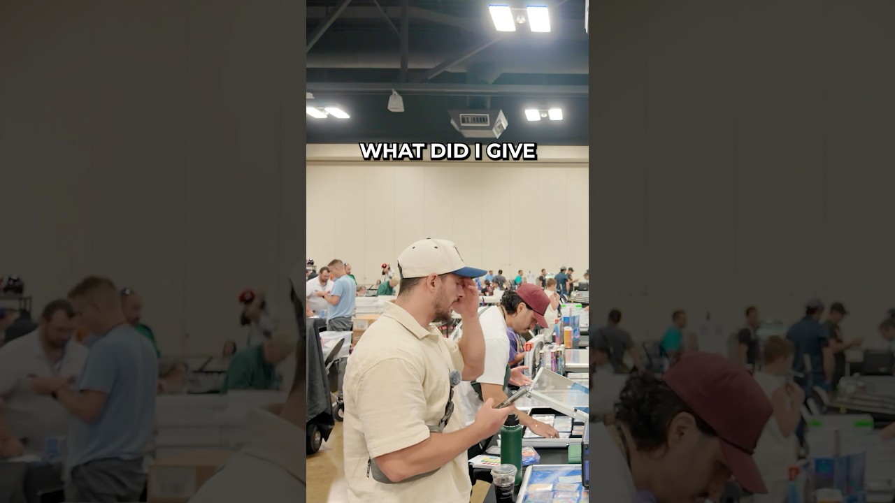 I paid the wrong amount on a multi-thousand dollar deal 🤯 #pokemon #vendorpov #cardshow #charizard