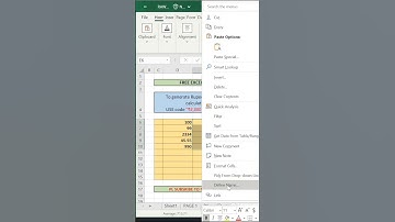 HOW TO INSERT RUPEE SYMBOL IN EXCEL #excel #exceltips #exceltricks #microsoftexcel #spreadsheet
