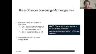 Medicare Preventive Services with Felecia Warner March 25, 2026