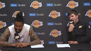Austin Reaves & D'Angelo Russell PostGame Interview | Atlanta Hawks vs Los Angeles Lakers